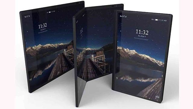 স্যামসাংয়ের সম্ভাব্য ভাঁজ করা ফোনের ধারণা। ছবি: সংগৃহীত