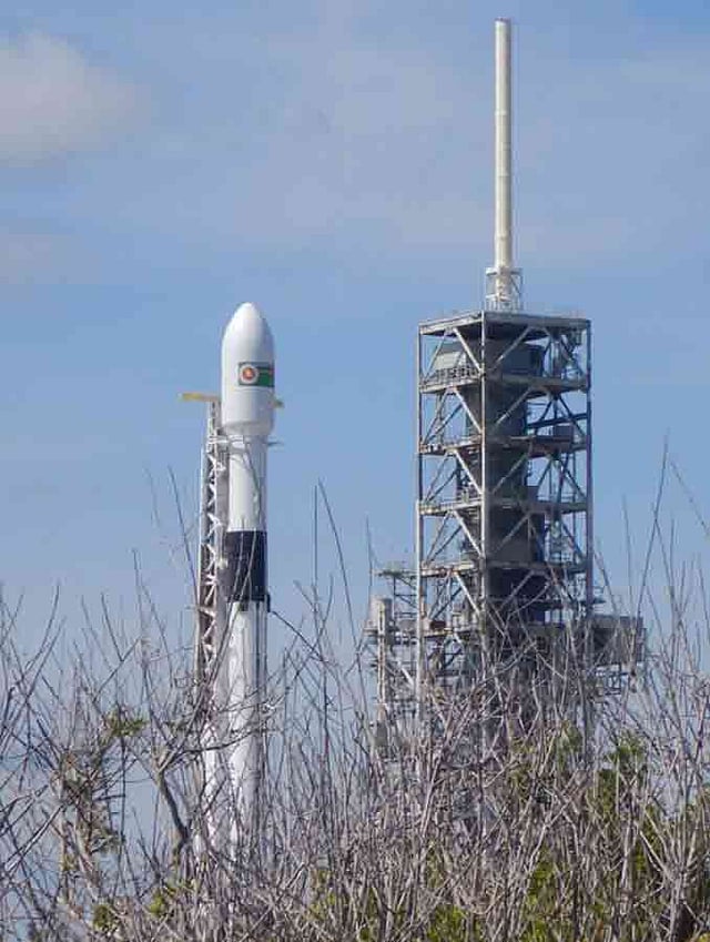 বঙ্গবন্ধু-১ স্যাটেলাইট। ছবি: সজীব ওয়াজেদ জয়ের ফেসবুক পেজ থেকে নেওয়া।