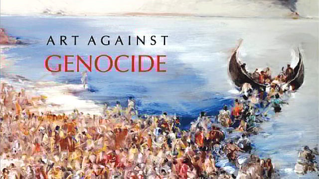 শাহাবুদ্দিনের আঁকা ‘রোহিঙ্গা’ ছবিতেই রয়েছে একুশ শতকের এই সর্বশেষ গণহত্যার এক ধারাভাষ্য