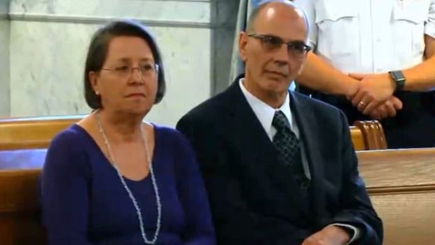 ক্রিস্টিনা ও মার্ক রোটোন্ডো। ছবি: রয়টার্স