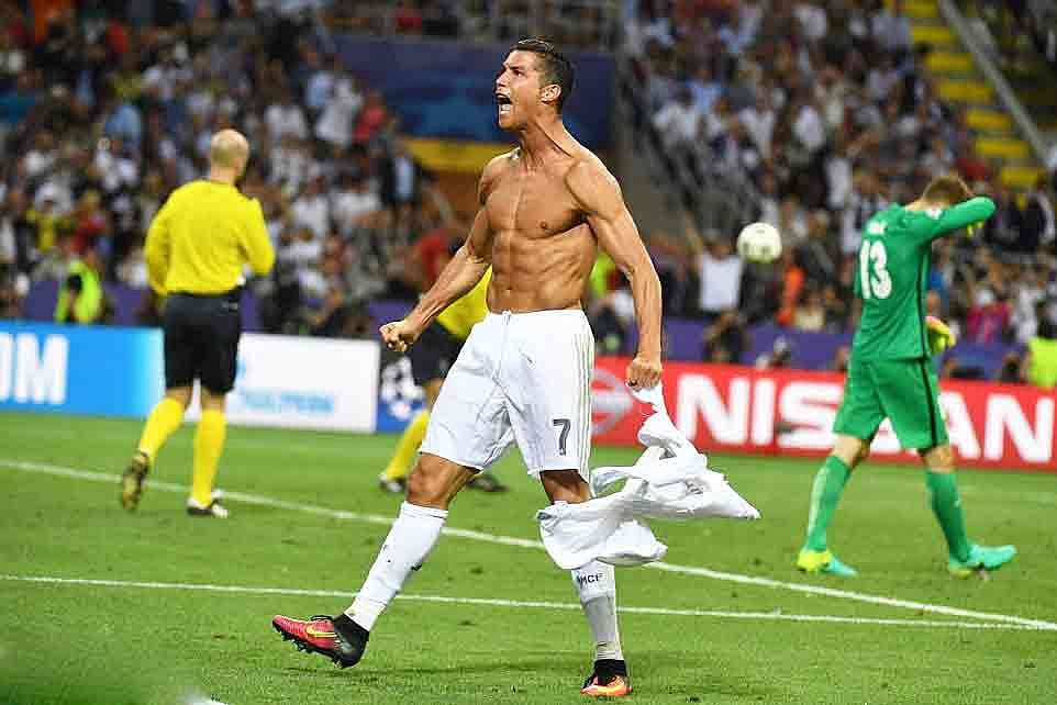 রোনালদোর এই উদযাপন তরুণদের মাঝে এখন বেশ জনপ্রিয়। ছবি: এএফপি