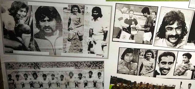 একসময় মাঠ দাপিয়ে বেড়ানো সব ফুটবলার। ছবি: প্রথম আলো