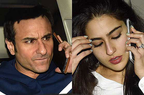 সাইফ আলী খান ও সারা আলী খান