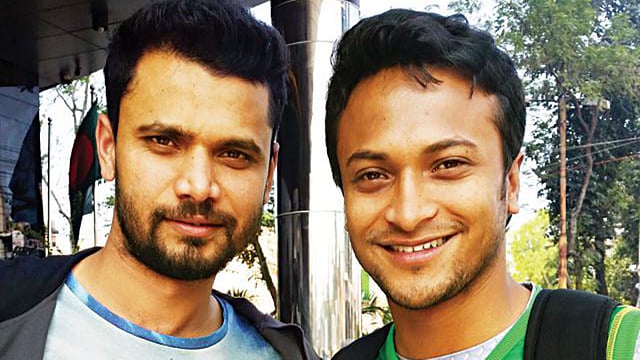 মাশরাফি বিন মুর্তজা ও সাকিব আল হাসান