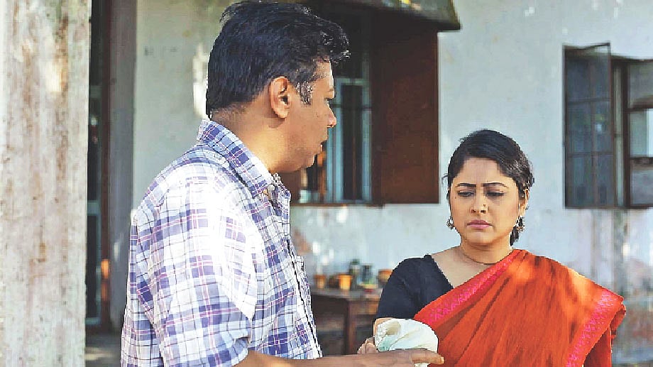 মহুয়ার মায়া নাটকের দৃশ্যে ইন্তেখাব দিনার ও সুমাইয়া শিমু