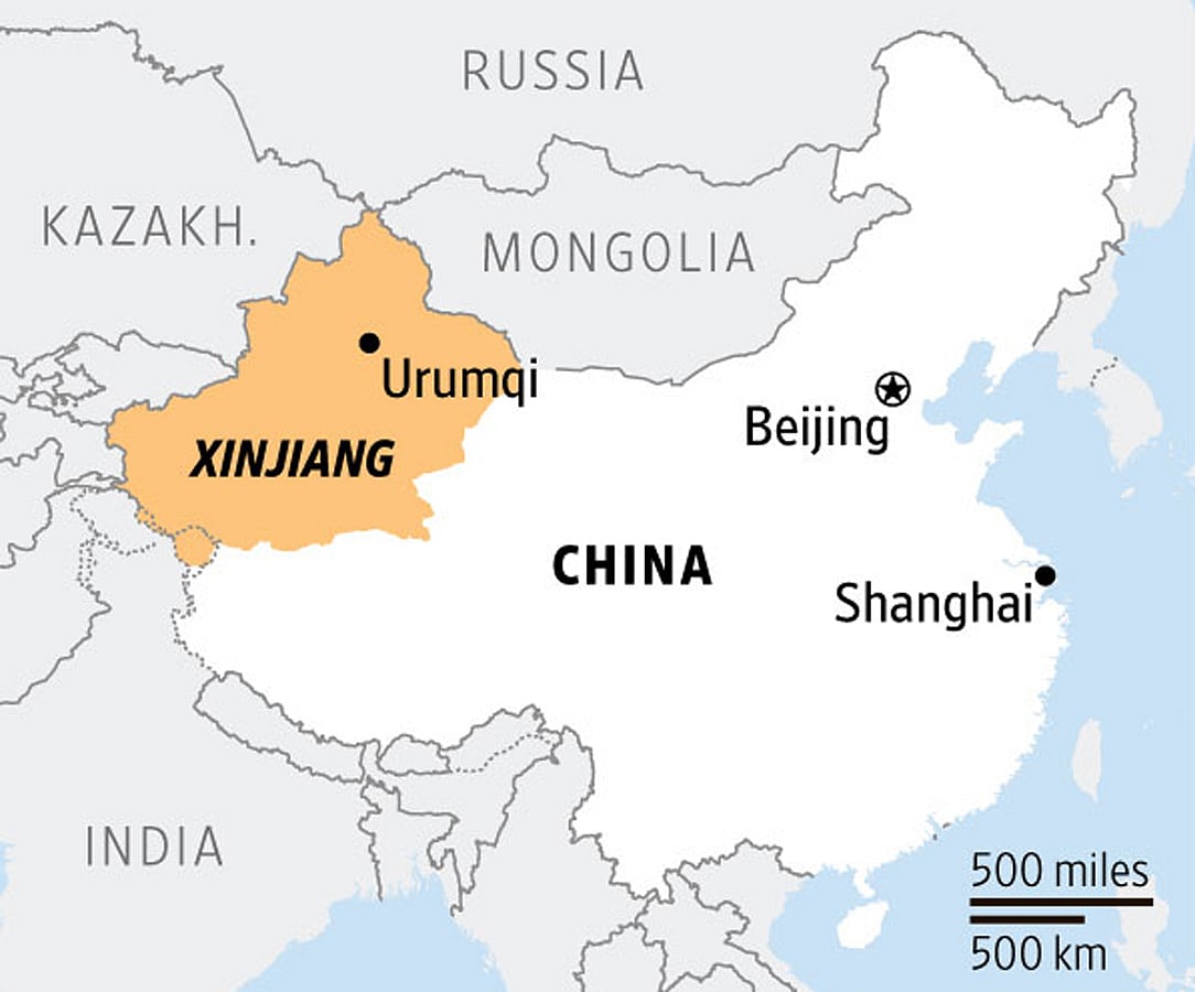 জিনজিয়াং ম্যাপ