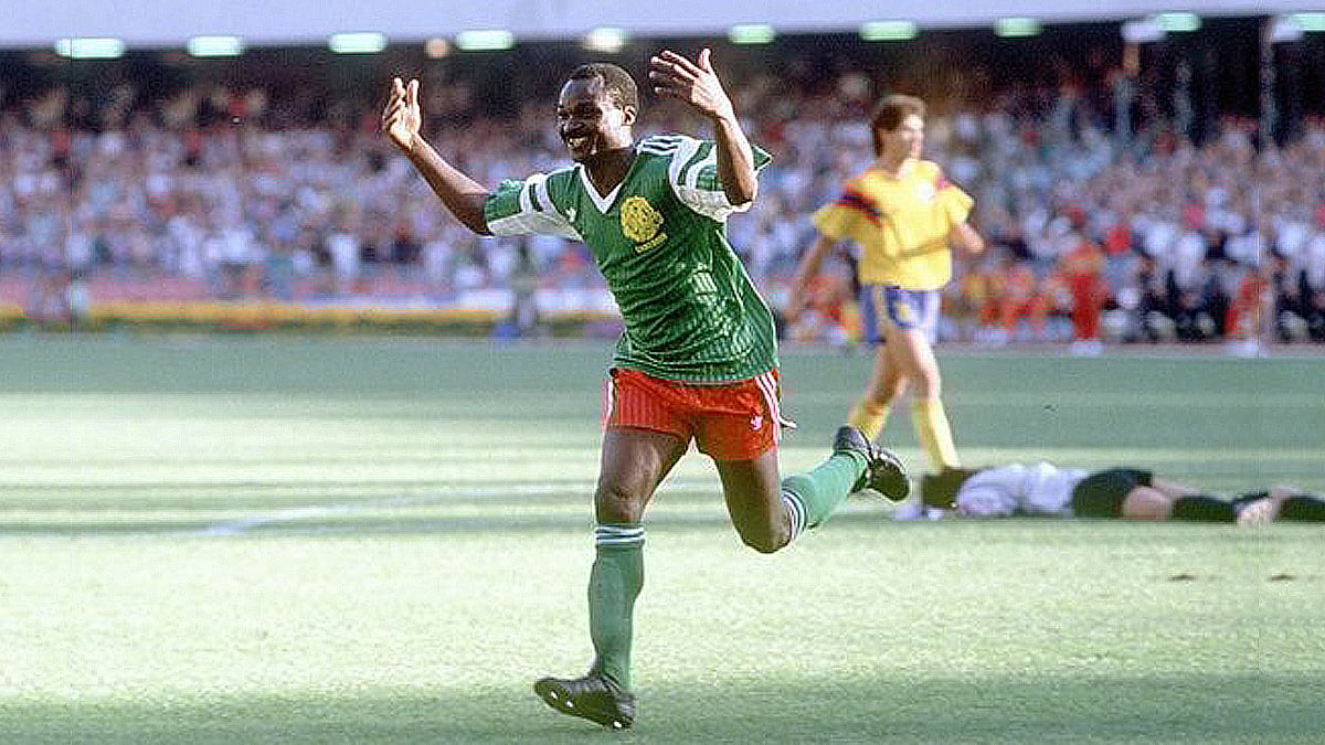 রজার মিলার মতো আফ্রিকানরা বিশ্বকাপে খেলতে এসে মুগ্ধ করেছেন বিশ্ববাসীকে (ছবি:ফিফা)