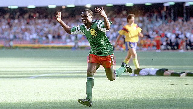 রজার মিলার মতো আফ্রিকানরা বিশ্বকাপে খেলতে এসে মুগ্ধ করেছেন বিশ্ববাসীকে (ছবি:ফিফা)