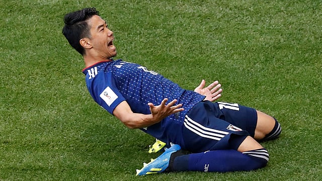 দলকে প্রথমে এগিয়ে দিয়েছিলেন কাগাওয়া। ছবি: রয়টার্স