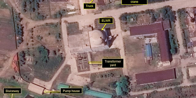 ইয়ংবিয়ন নিউক্লিয়ার সায়েন্টিফিক রিসার্চ সেন্টারে স্যাটেলাইট ইমেজ। ছবি: এয়ারবাস ডিফেন্স অ্যান্ড স্পেস এবং ৩৮ নর্থ