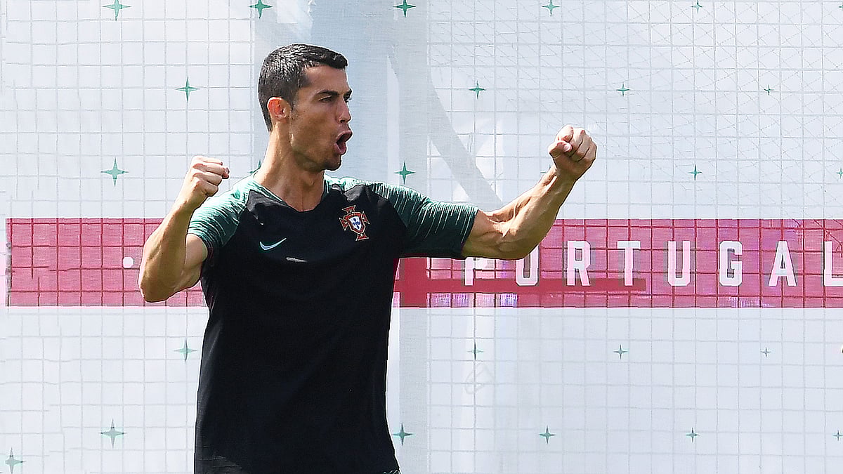 পর্তুগালের মোট শক্তির ‘অর্ধেক’ রোনালদো। ছবি: এএফপি