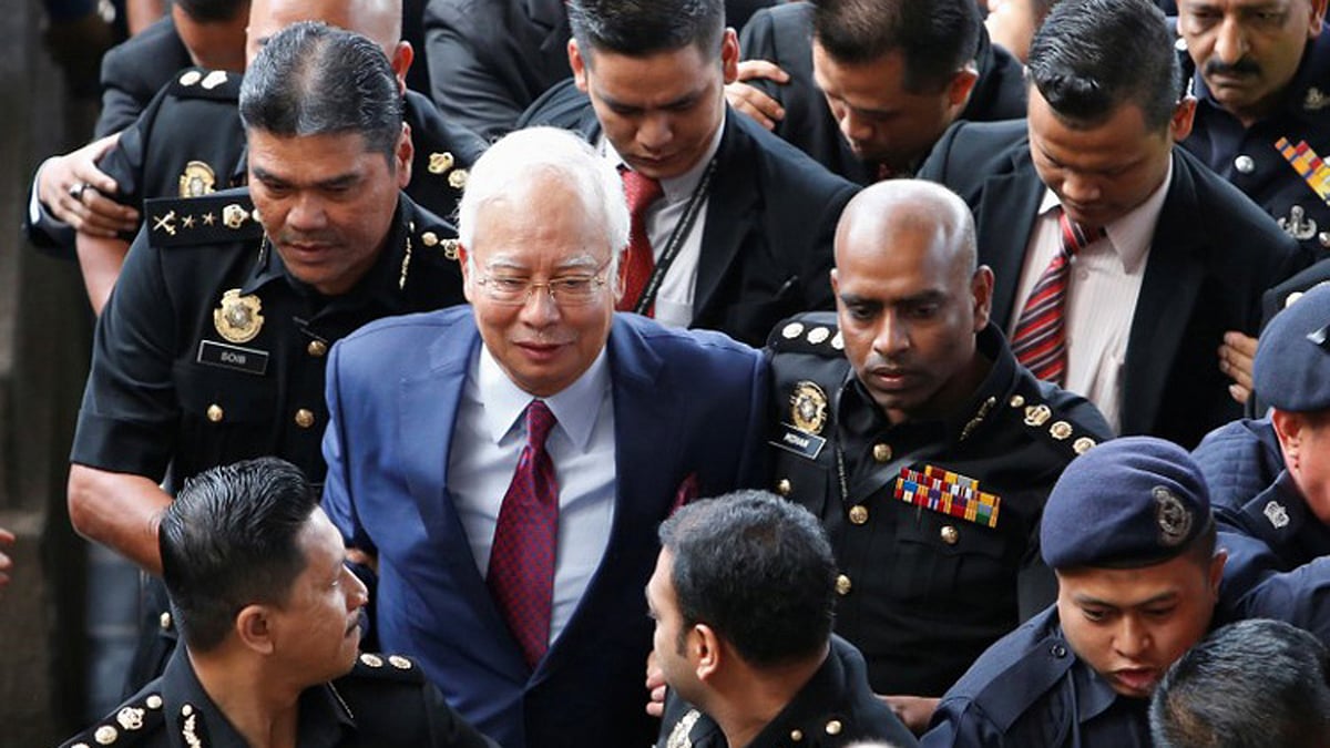 মালয়েশিয়ার সাবেক প্রধানমন্ত্রী নাজিব রাজাক। ছবি: রয়টার্স