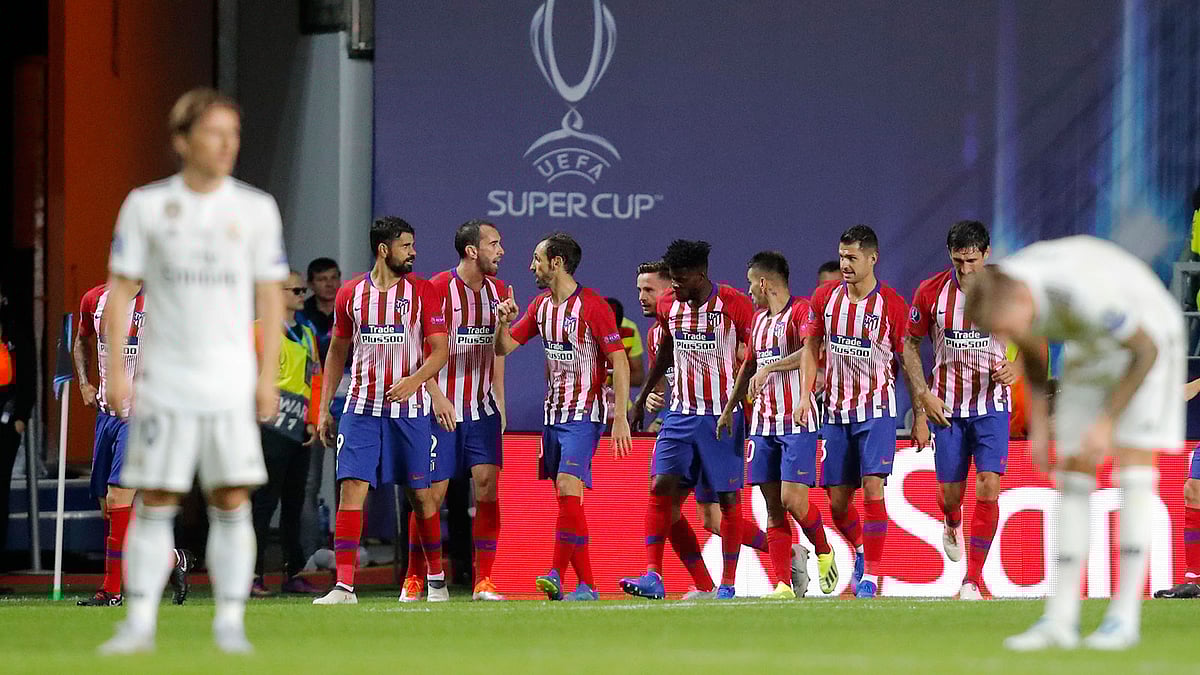 কাল অ্যাটলেটিকোর কাছে ম্লান হয়ে গেছে রিয়াল, খুইয়েছে অনন্য এক রেকর্ডও। ছবি: রয়টার্স