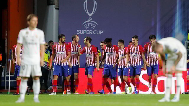 কাল অ্যাটলেটিকোর কাছে ম্লান হয়ে গেছে রিয়াল, খুইয়েছে অনন্য এক রেকর্ডও। ছবি: রয়টার্স