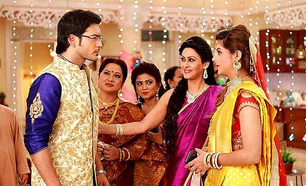 ‘সীমা রেখা’ সিরিয়ালের দৃশ্য