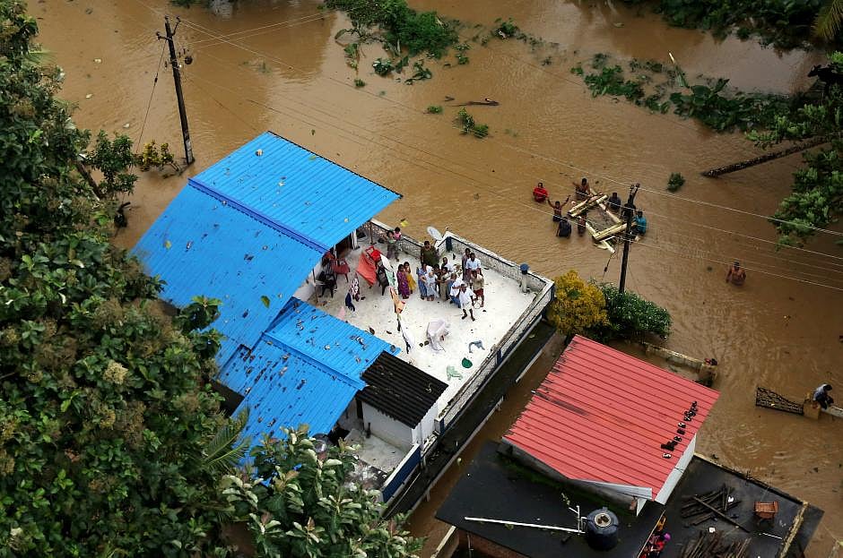 কেরালার বন্যায় ব্যাপক ক্ষয়ক্ষতি হয়েছে।
