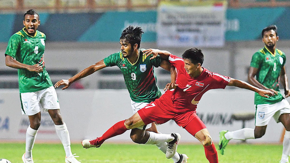 সাদরা ভালোই লড়েছেন শক্তিশালী উত্তর কোরিয়ার সঙ্গে। ছবি: এশিয়ান গেমস