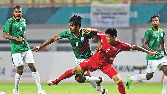 সাদরা ভালোই লড়েছেন শক্তিশালী উত্তর কোরিয়ার সঙ্গে। ছবি: এশিয়ান গেমস