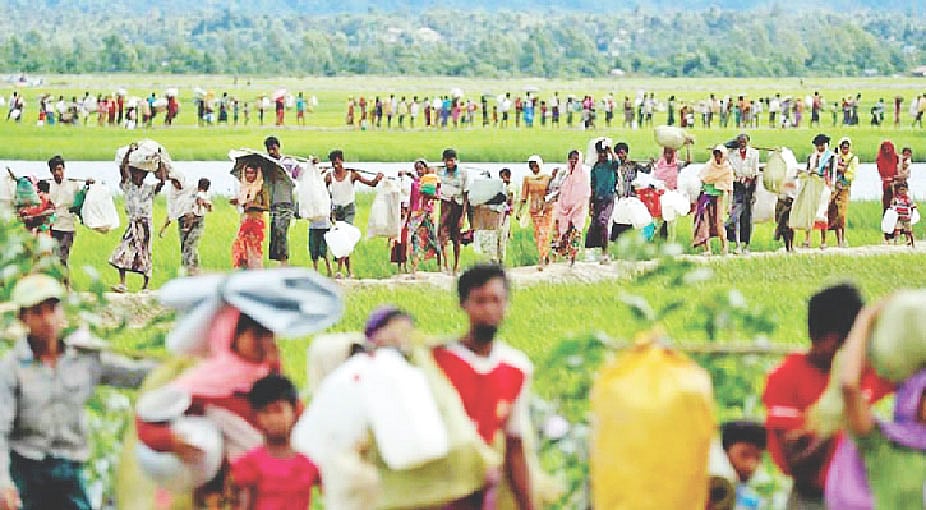 বাংলাদেশে মোট আশ্রয় গ্রহণকারী রোহিঙ্গা শরণার্থীর সংখ্যা ১০ লাখের বেশি