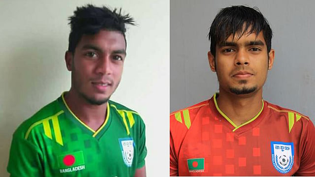 থাইল্যান্ডের বিপক্ষে গোল করেছেন মাহবুবুর রহমান সুফিল আর সাদ উদ্দিন গোল করেছেন উত্তর কোরিয়ার বিপক্ষে। সংগৃহীত ছবি