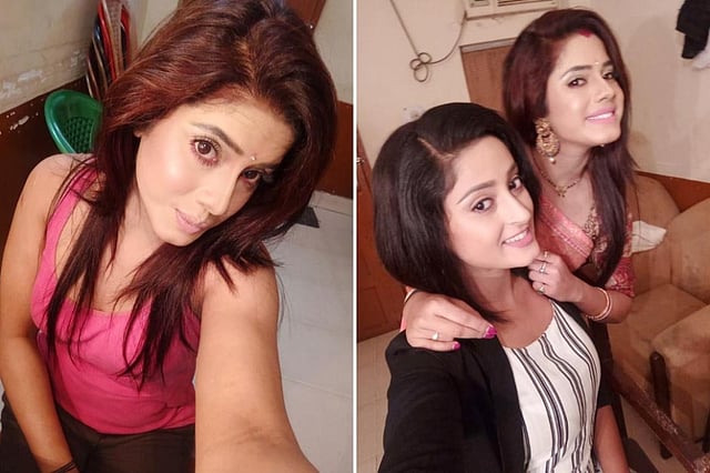 ‘জয়ী’ সিরিয়ালের ফ্লোর থেকে সঞ্চারী মণ্ডলের সেলফি