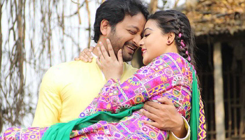 ‘জান্নাত’ ছবির দৃশ্যে সাইমন ও মাহী। ছবি: সংগৃহীত