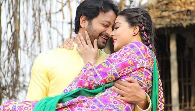 ‘জান্নাত’ ছবির দৃশ্যে সাইমন ও মাহী। ছবি: সংগৃহীত