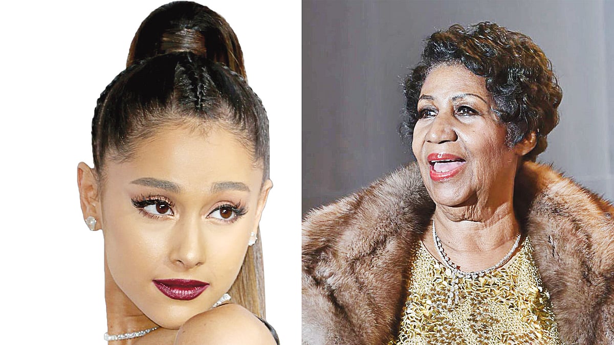 আরিয়ানা গ্রান্ডে ও অ্যারেথা ফ্রাঙ্কলিন