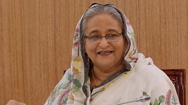 প্রধানমন্ত্রী শেখ হাসিনা। বাসস ফাইল ছবি