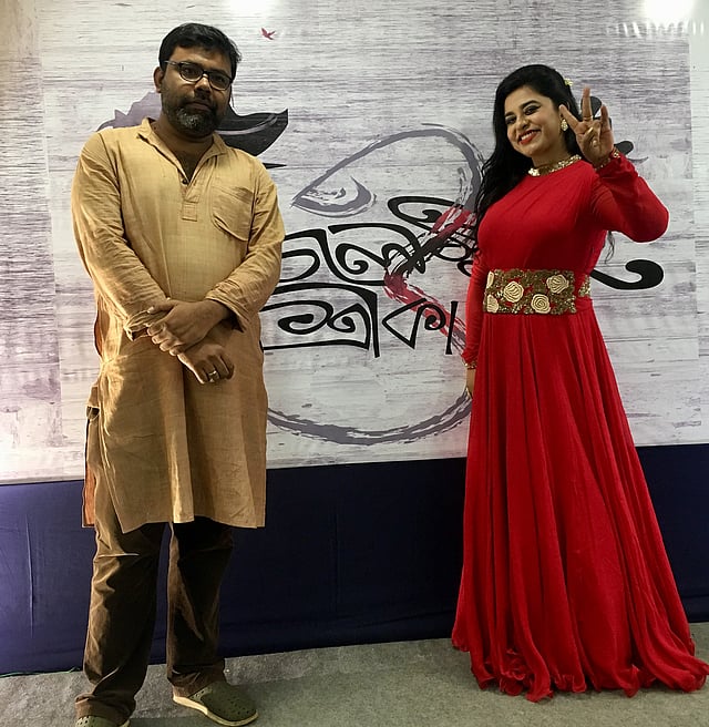 পরিচালক প্রদীপ্ত ভট্টাচার্যের সঙ্গে জ্যোতিকা জ্যেতি