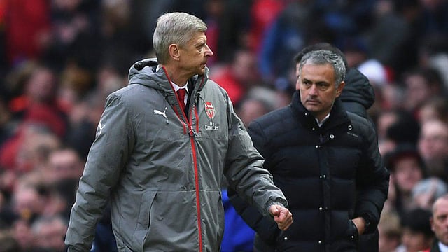 হোসে মরিনহো ও আর্সেন ওয়েঙ্গার। ফাইল ছবি