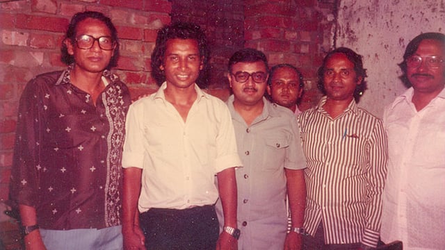 টেলিভিশনের সহকর্মীদের সঙ্গে সৈয়দ মহিদুল ইসলাম