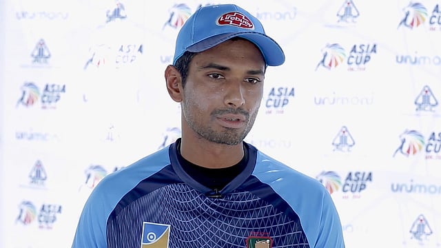 কাল দুবাইয়ে এশিয়া কাপ নিয়ে নিজের ভাবনা জানাচ্ছেন মাহমুদউল্লাহ। ছবি: এসিসি