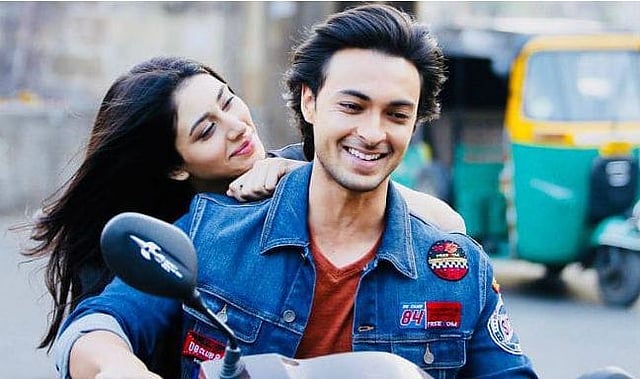 ‘লাভযাত্রী’ ছবির দৃশ্যে ওয়রিনা হুসেন ও আয়ুষ শর্মা