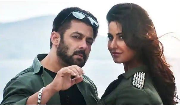 ‘সোয়াগ সে স্বাগত’ গানের দৃশ্যে সালমান খান ও ক্যাটরিনা কাইফ