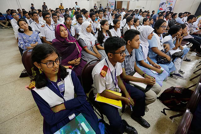 কর্মশালায় আসা শিক্ষার্থীরা।