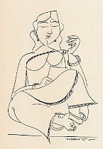 কামরুল হাসানের চিত্রকর্ম ‘গোপন পত্র’