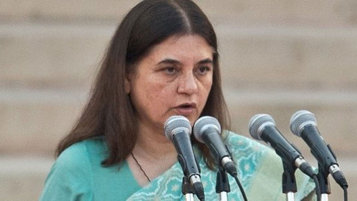 ভারতের কেন্দ্রীয় শিশু ও নারীকল্যাণমন্ত্রী মানেকা গান্ধী। ছবি: এএফপি