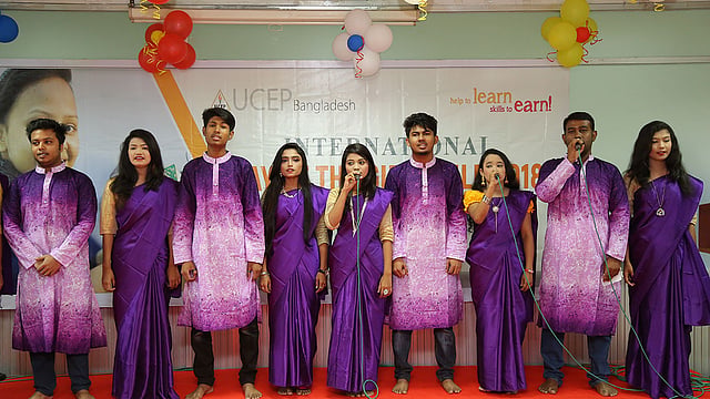 অনুষ্ঠানে ইউসেপ বাংলাদেশের শিক্ষার্থীরা মনোমুগ্ধকর সাংস্কৃতিক অনুষ্ঠানের আয়োজন করেন। ছবি: প্রেস বিজ্ঞপ্তি।