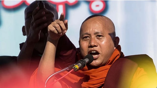 মিয়ানমারের উগ্র জাতীয়তাবাদী সন্ন্যাসী উইরাথু। ছবি: সংগৃহীত