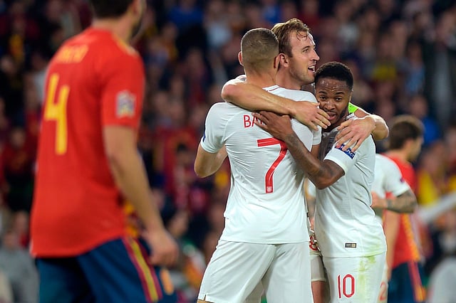 দলের নেপথ্যের তারকা ছিলেন হ্যারি কেন। ছবি: এএফপি