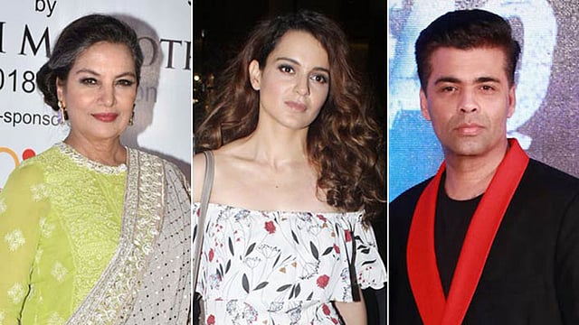 শাবানা আজমি, কঙ্গনা রনৌত ও করণ জোহর