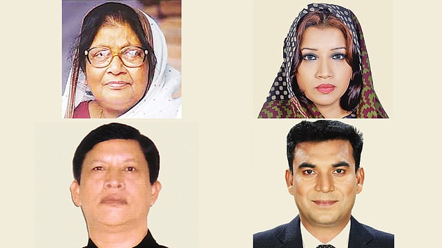 সৈয়দা সাজেদা চৌধুরী, শামা ওবায়েদ, অাতমা হালিম ও জামাল হোসেন