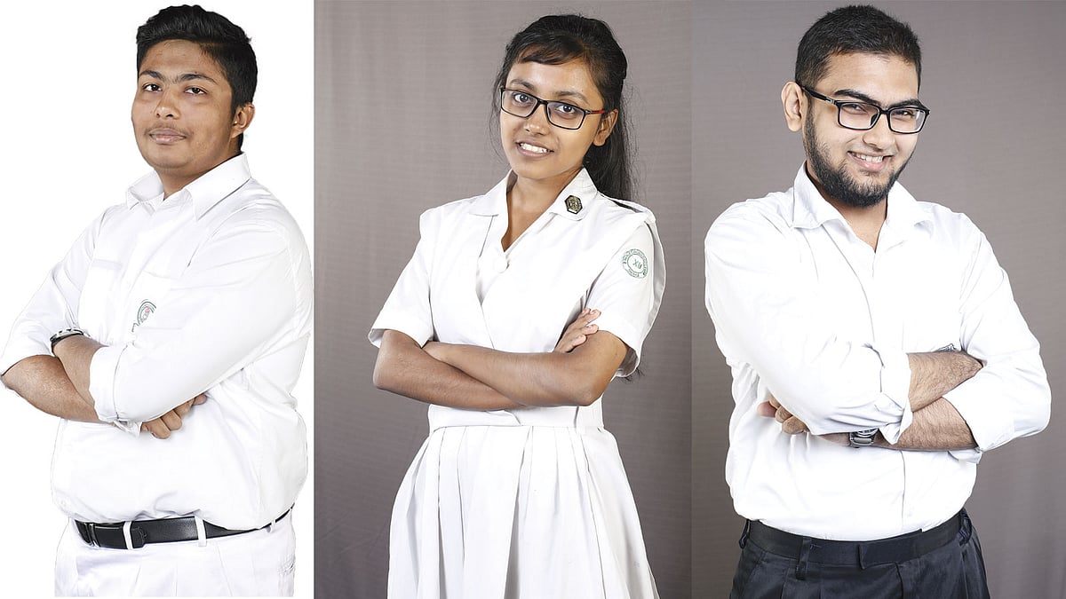 ওয়াসী আজমাঈন চৌধুরী, আনিকা আরেফীন ও মো. আহনাফ তাহমীদ ভূঁঞা