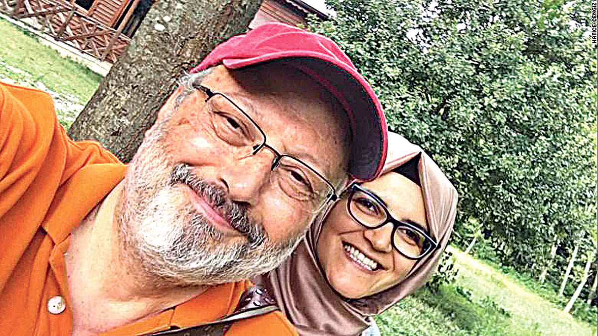 জামাল খাসোগি ও হেদিসে সেনগিজ।  ফাইল ছবি