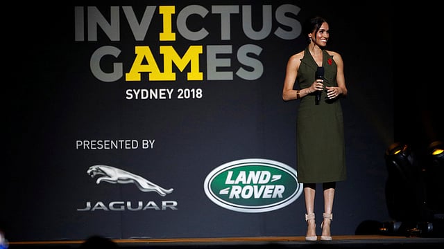 ইনভিকটাস গেমস সিডনির সমাপনী অনুষ্ঠানে প্রিন্স হ্যারির স্ত্রী ‘ডাচেস অব সাসেক্স’ মেগান মার্কেল। সিডনি, অষ্ট্রেলিয়া, ২৭ অক্টোবর। ছবি: রয়টার্স