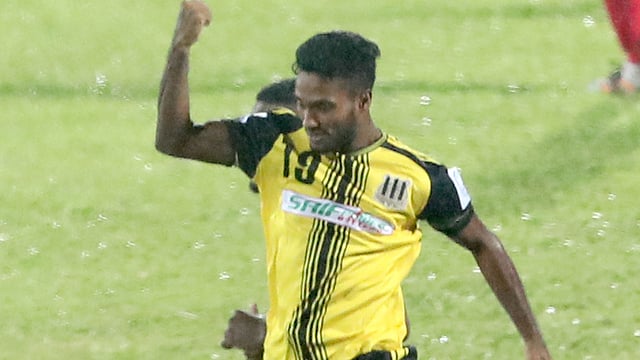 মাঠে নামার ৩ মিনিটের মধ্যেই গোল! জাফরের উল্লাস তাই একটু বাড়তি রং পেল। ছবি: প্রথম আলো