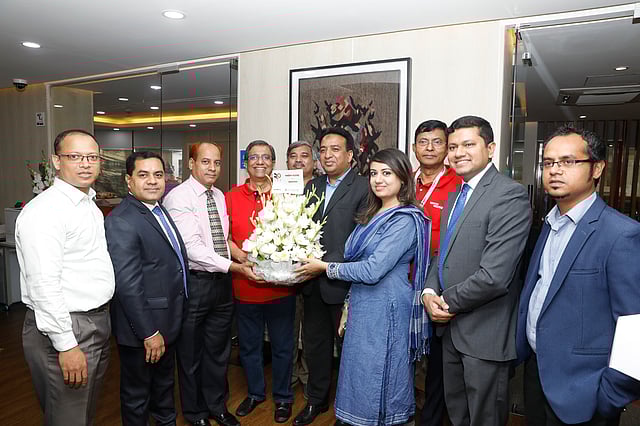 বাংলাদেশ জনসংযোগ সমিতির কর্মকর্তারা এসেছিলেন শুভেচ্ছা জানাতে
