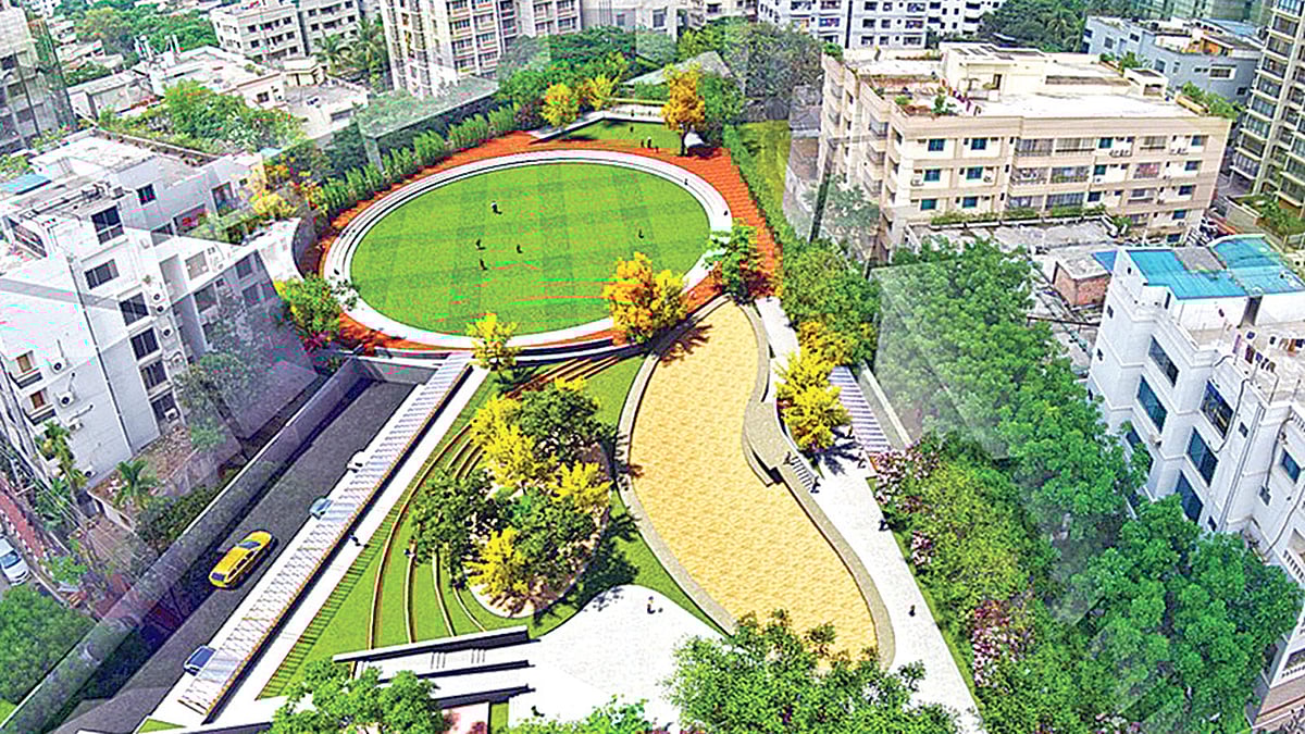 বনানী পার্কের প্রস্তাবিত নকশা।  ছবি: সংগৃহীত