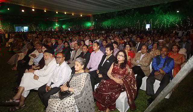 কানায় কানায় পূর্ণ অনুষ্ঠান প্রাঙ্গণ।  ছবি: আবদুস সালাম